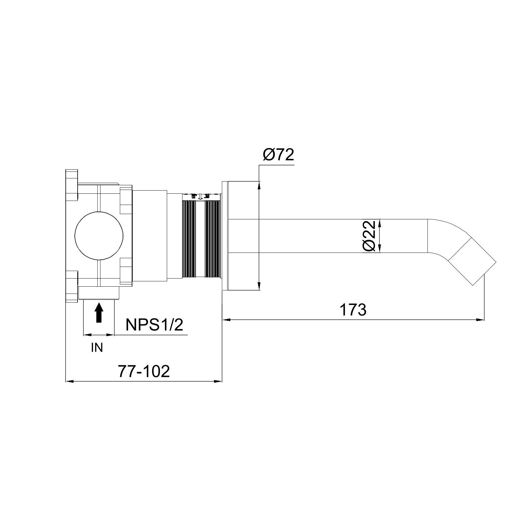 Bocchetta Parete Inox Levante: elegancia y funcionalidad Cano Inox Para Pared De Lavabo