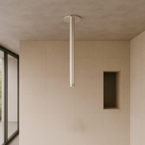 BRACCIO-DOCCIA-SOFFITTO-LEVANTE-LUNGO-INOX<br>
