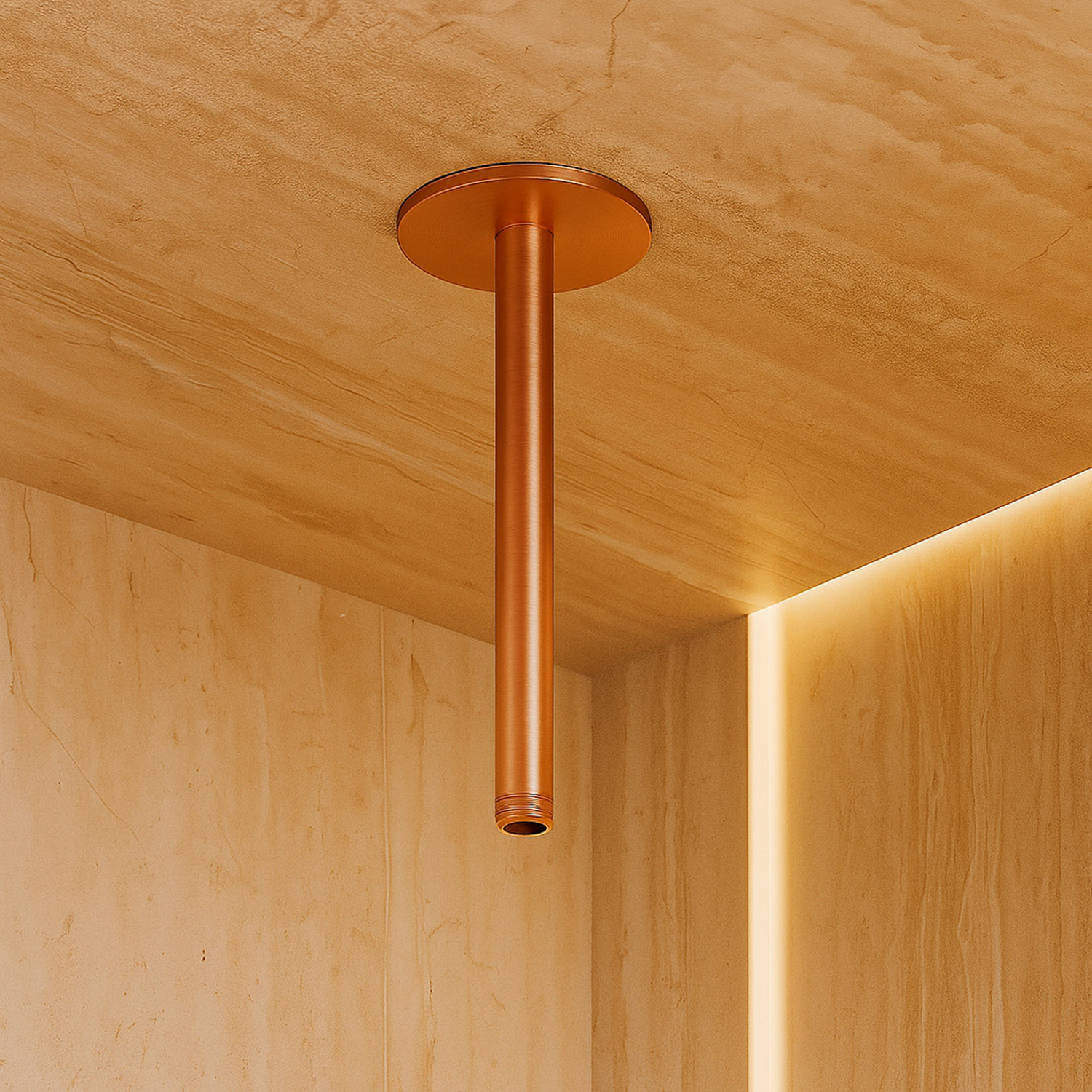 BRACCIO-DOCCIA-SOFFITTO-LEVANTE-LUNGO-ORO-ROSA-ambientata BRACCIO-DOCCIA-SOFFITTO-LEVANTE-LUNGO-ORO-ROSA<br>