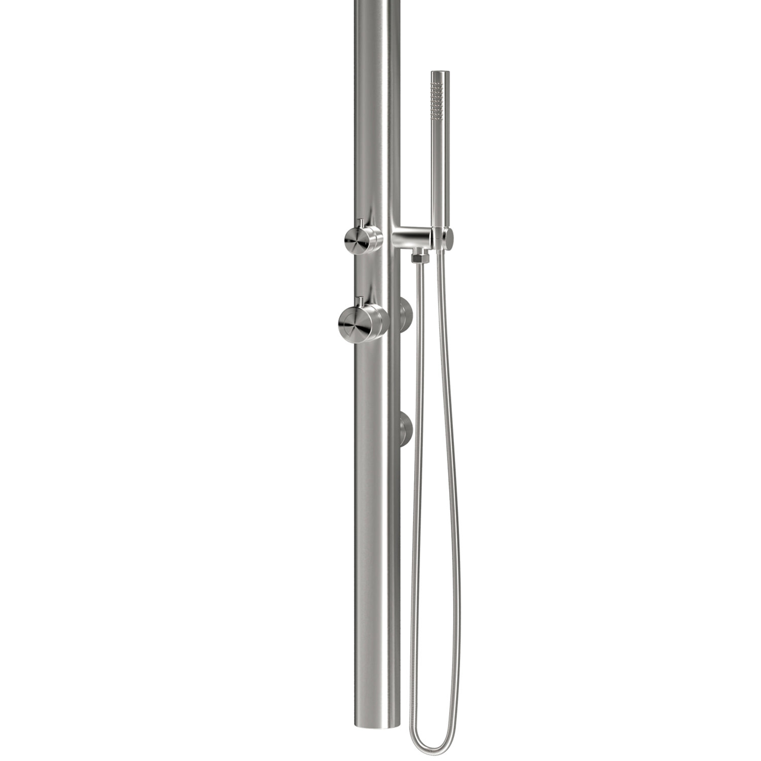 DOCCIA-CHIA-PARETE-INOX-2 SINED Ducha de pared exterior de acero inoxidable 316L satinado sinterizado resistente a la corrosión y al desgaste - Modelo DOCCIA CHIA PARETE INOX - Imagen 3