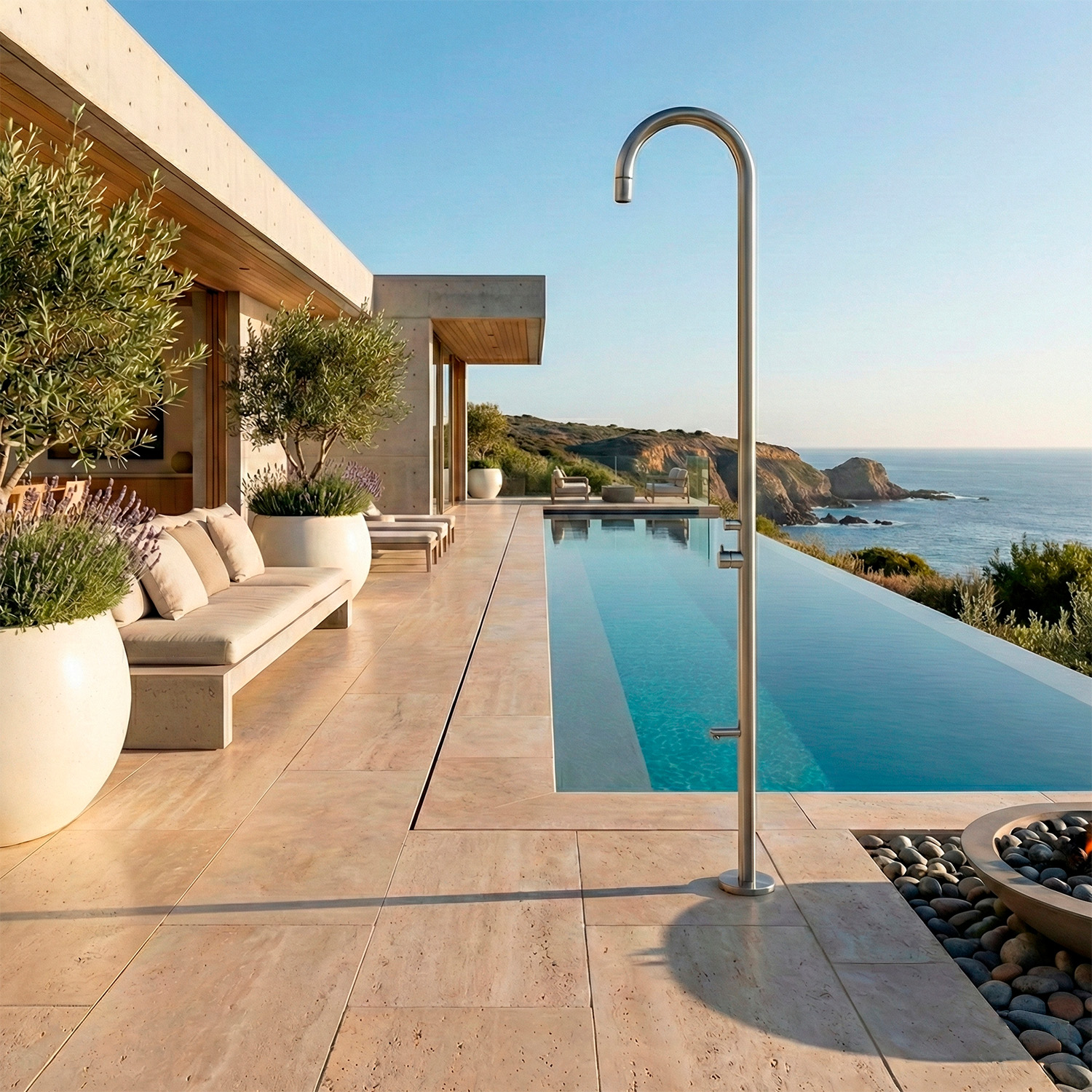 DOCCIA OROSEI INOX Ambientata