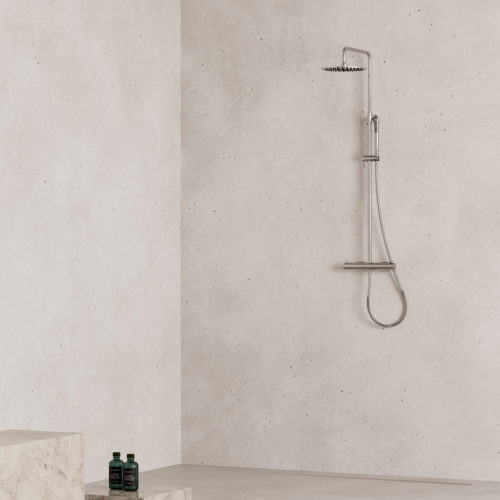 DOCCIA-PARETE-LEVANTE-TERMOSTATICA-INOX<br>