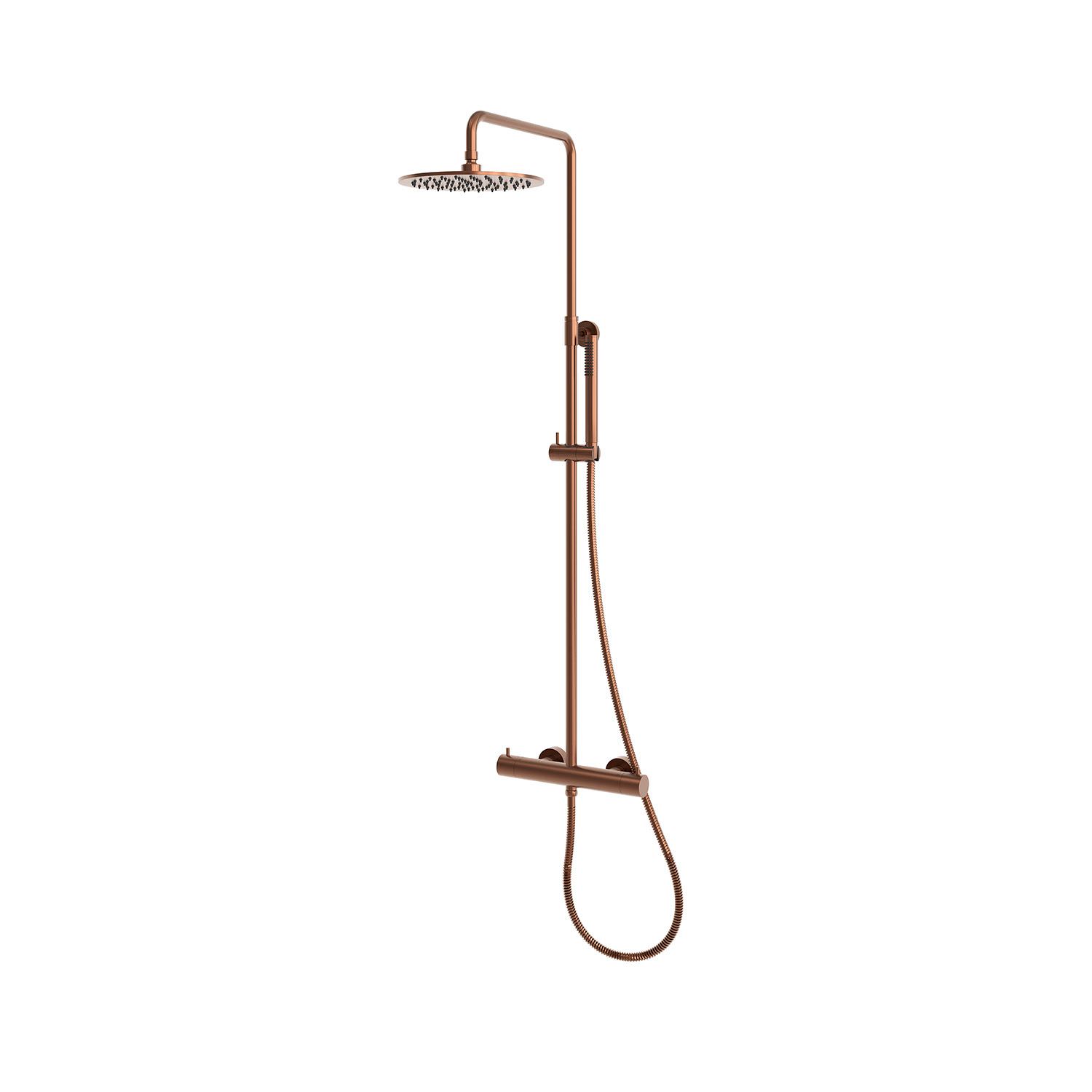 DOCCIA-PARETE-LEVANTE-TERMOSTATICA-ORO-ROSA DOCCIA-PARETE-LEVANTE-TERMOSTATICA-ORO-ROSA<br> - Imagen 2