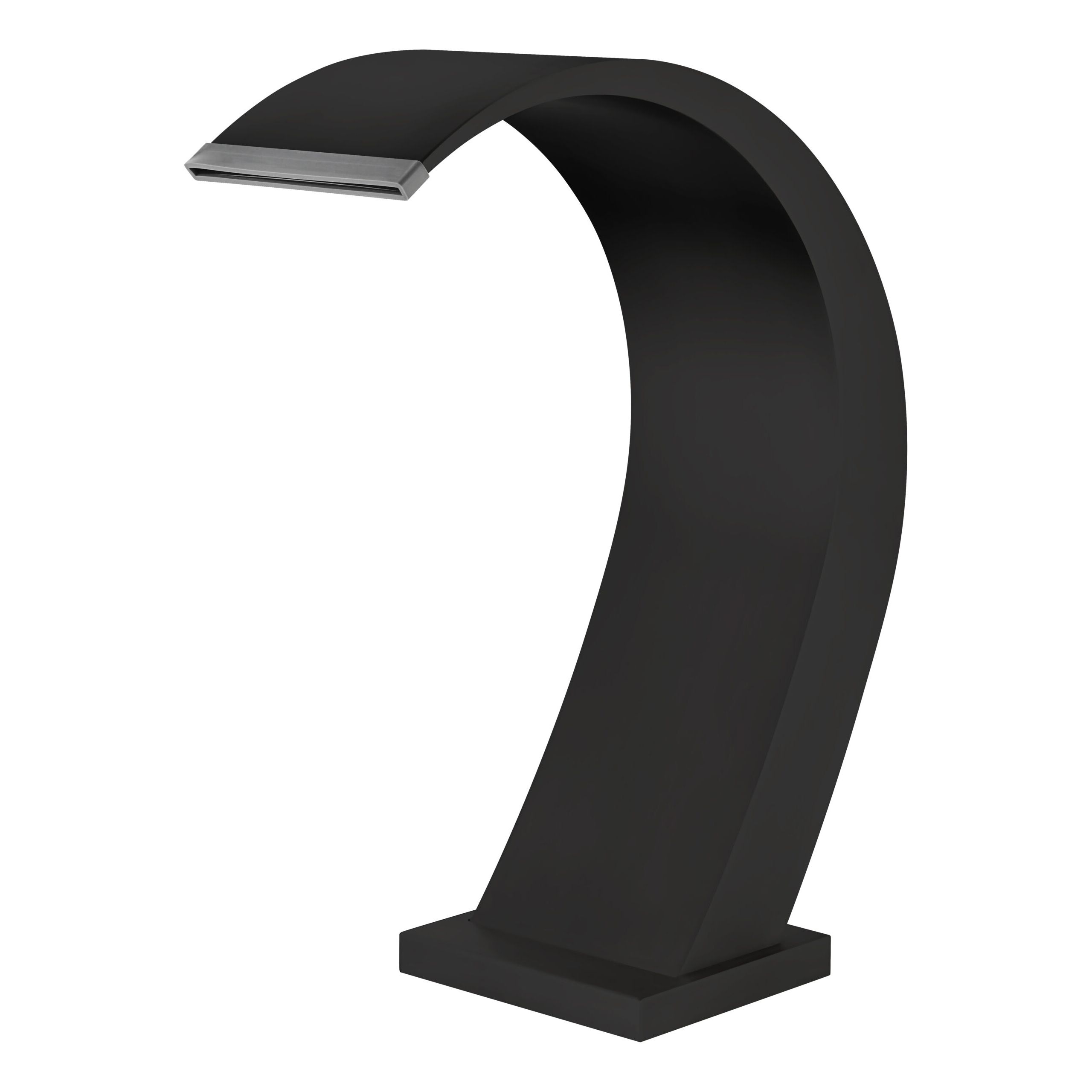 Cascada de piscina Iguazú en acero inoxidable S.316 negro ma Cascada para piscina de acero 316 negro