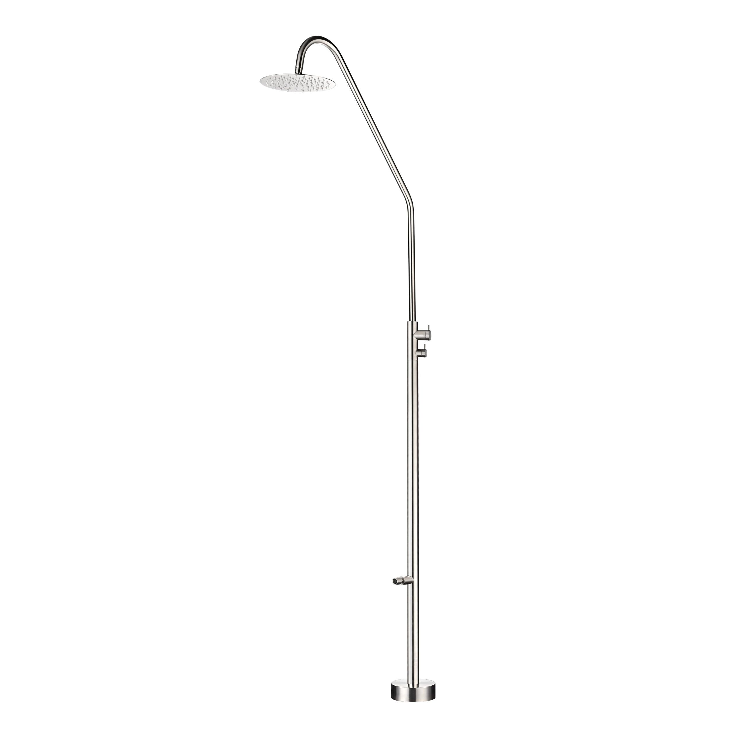 Ducha de piscina Dakota en acero inoxidable S.316: elegancia Ducha para piscinas de acero 316 DAKOTA