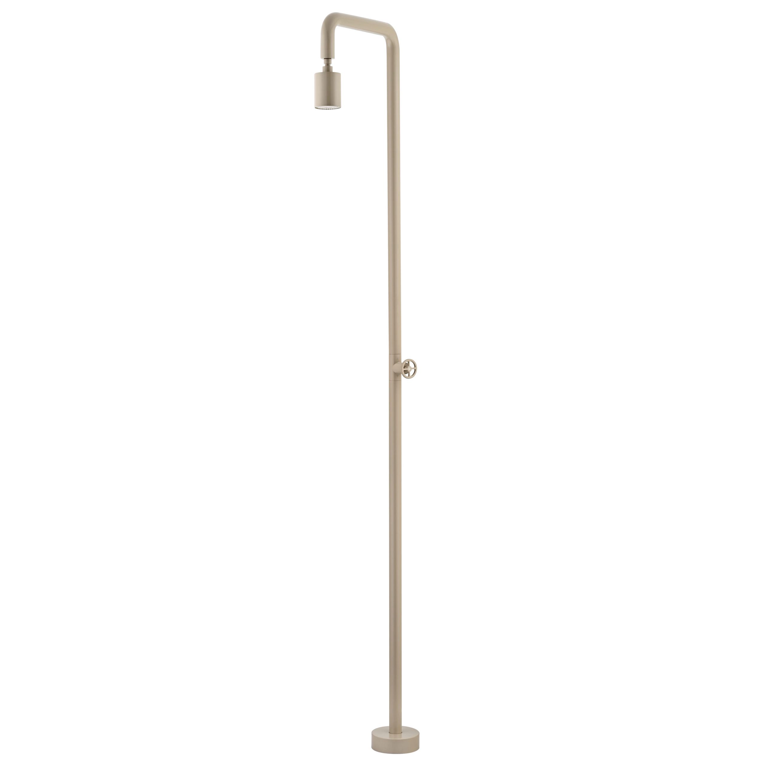 Ducha exterior IMEX POOL acero inoxidable 316 beige, diseño Ducha piscina beige en acero 316 POOL