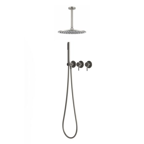 Kit ducha techo canna di fucile acero inox 316L rociador 30 cm y brazo largo