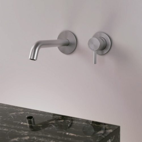 KIT-RUBINETTO-LAVANDINO-LEVANTE-PARETE-INOX<br>