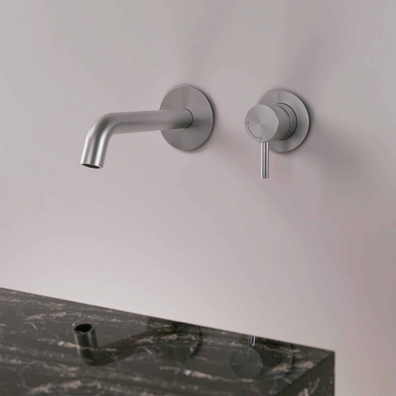 KIT-RUBINETTO-LAVANDINO-LEVANTE-PARETE-INOX-ambientata KIT-RUBINETTO-LAVANDINO-LEVANTE-PARETE-INOX<br>