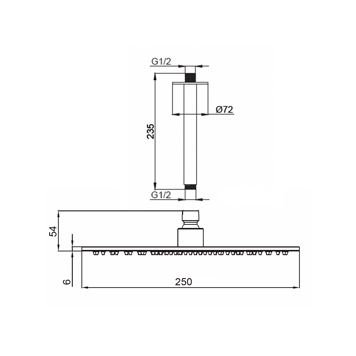 KIT-SOFFITTO-SOFFIONE-LEVANTE-LUNGO-25-INOX KIT-SOFFITTO-SOFFIONE-LEVANTE-LUNGO-25-INOX<br> - Imagen 3