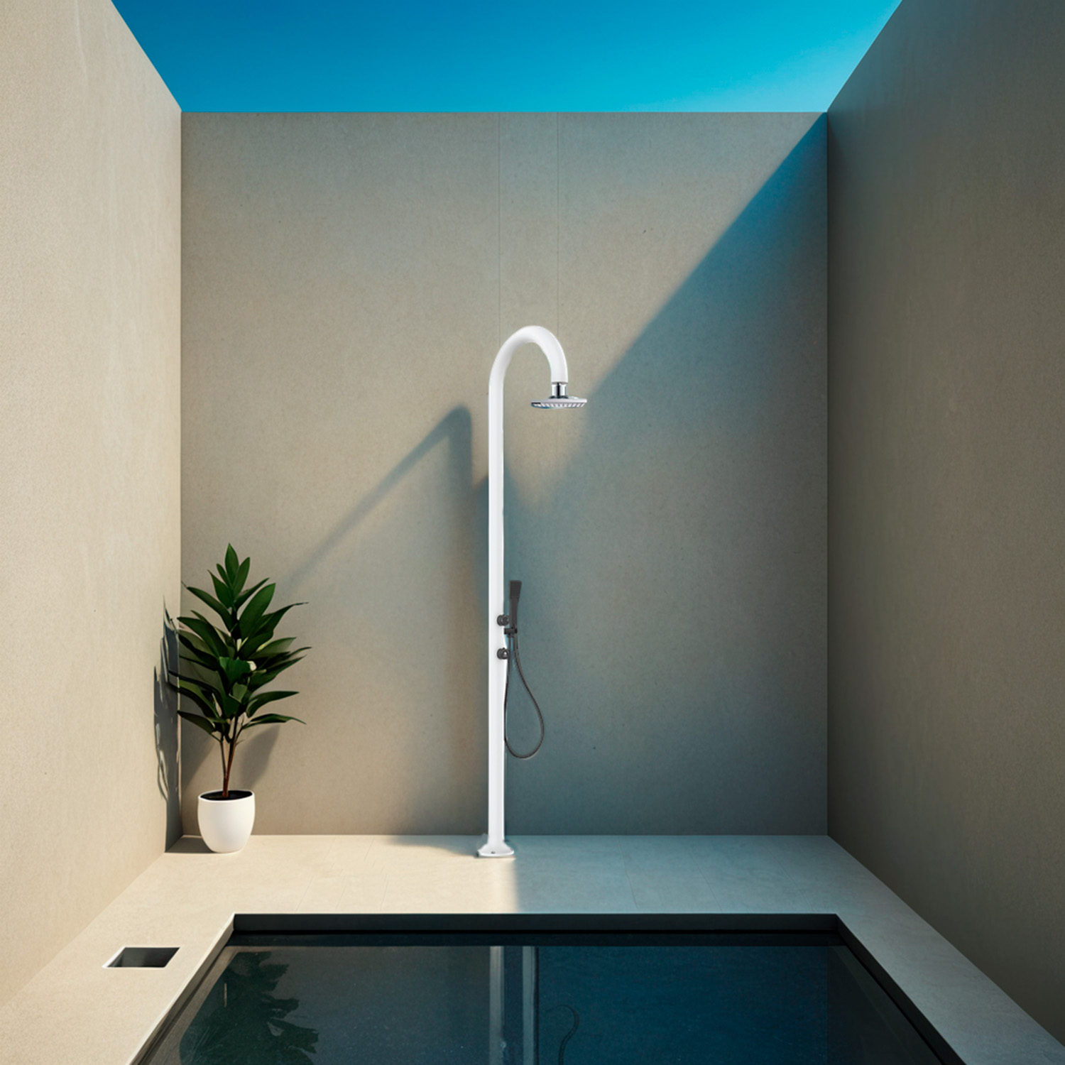 LUNA ALU D BIANCA LCD Ambientata