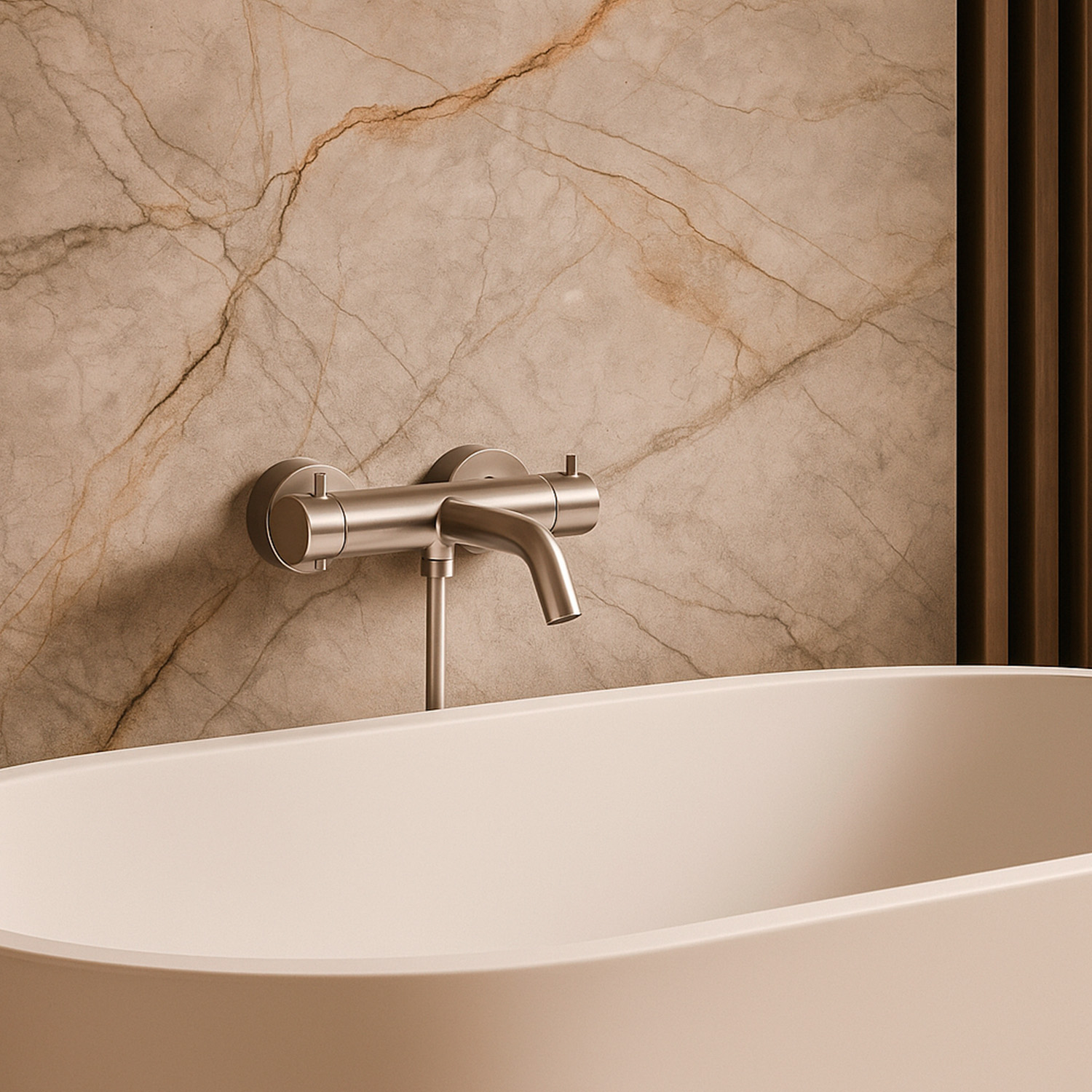 MISCELATORE-MURO-DOCCIA-VASCA-LEVANTE-INOX-ambientata MISCELATORE-MURO-DOCCIA-VASCA-LEVANTE-INOX<br>