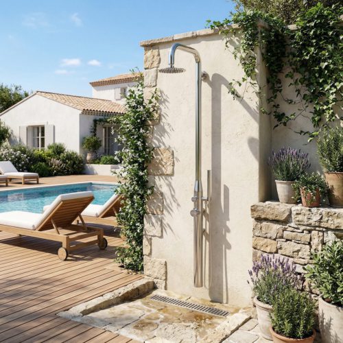 Ducha de pared inox acero inoxidable 316L MX1009-INOX