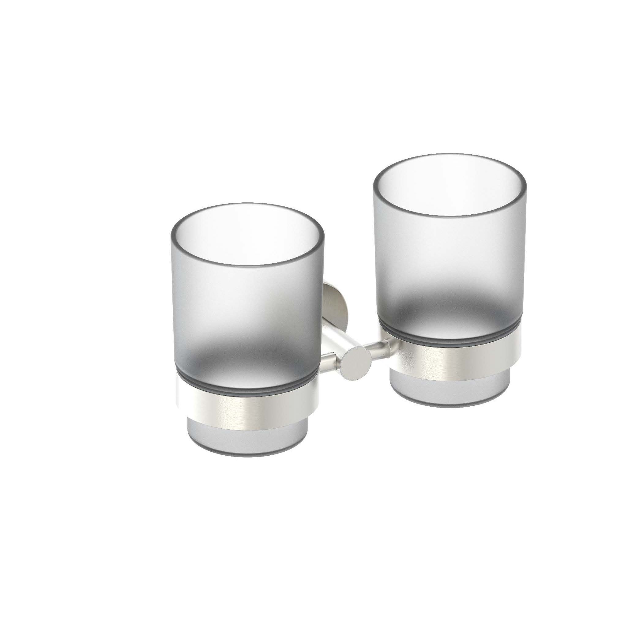 PORTA-BICCHIERE-LEVANTE-DOPPIO-INOX PORTA-BICCHIERE-LEVANTE-DOPPIO-INOX<br> - Imagen 2