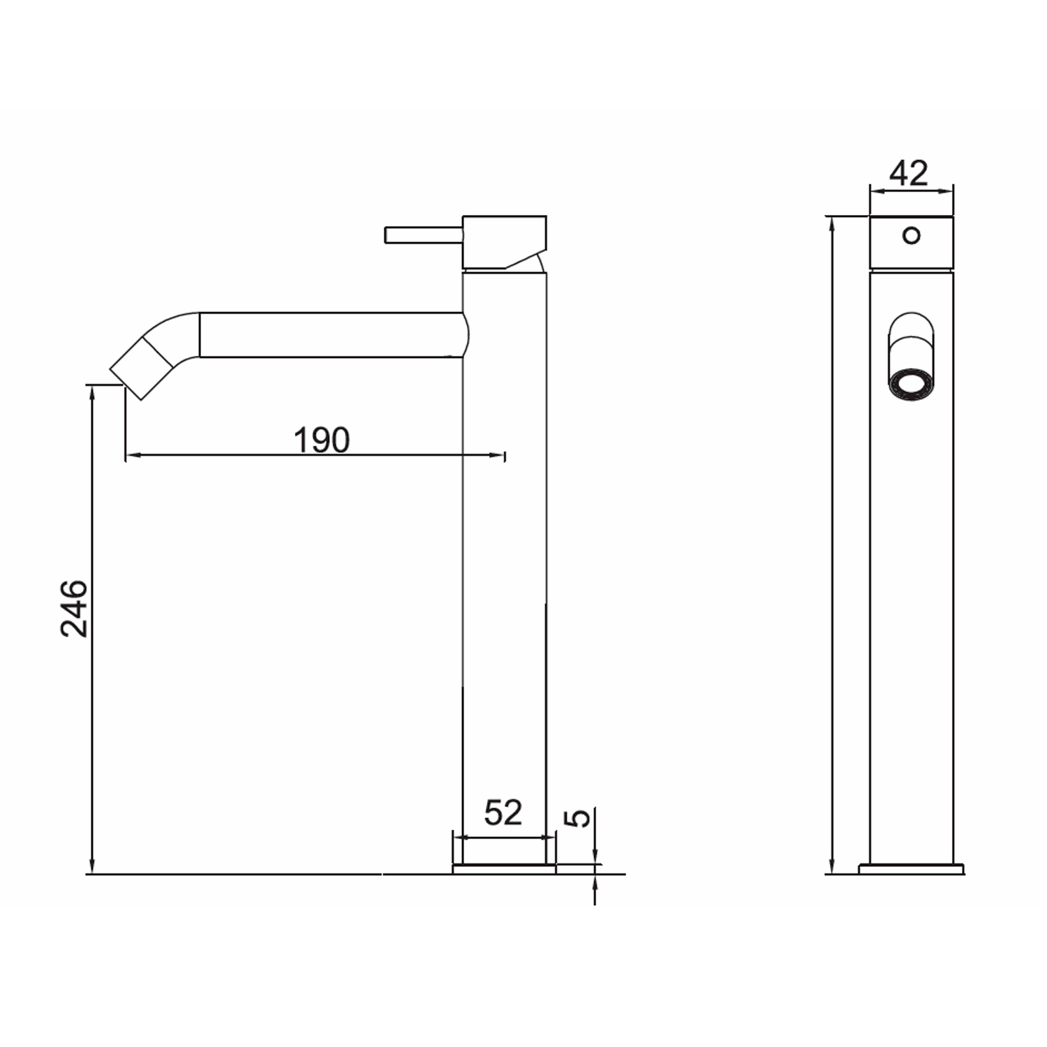RUBINETTO-LAVABO-LEVANTE-ALTO-ORO-ROSA RUBINETTO-LAVABO-LEVANTE-ALTO-ORO-ROSA<br> - Imagen 3