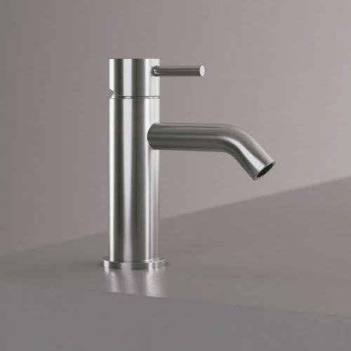 RUBINETTO-LAVABO-LEVANTE-BASSO-INOX<br>