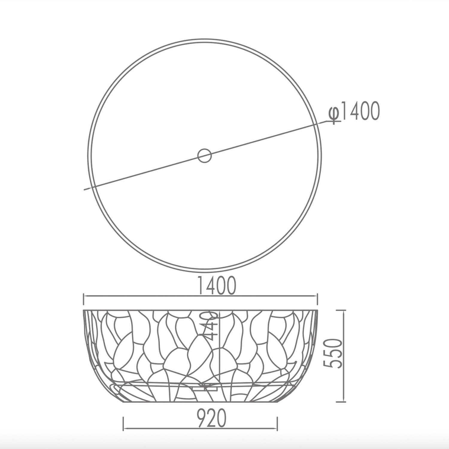 VASCA-ZEFIRO-BIANCA-TONDA-140 VASCA-ZEFIRO-BIANCA-TONDA-140<br> - Imagen 3